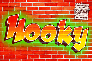 Hooky, a Sans Serif Font by Comicraft Fonts