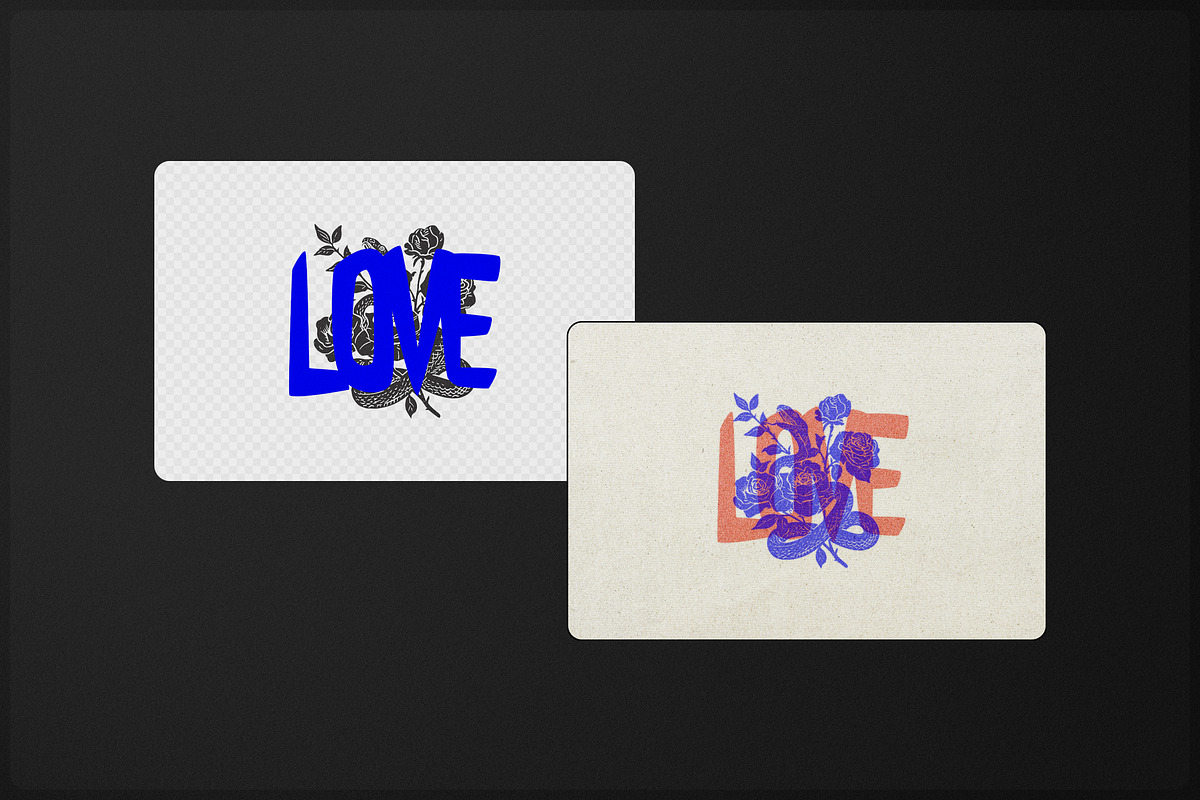 Vintage Overprint Effect, a Layer Style Add-On by Milka (Photo 3 of 6)
