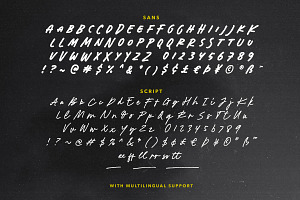 Dirty Stroke - Handwritten Font Duo