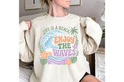 Boho Summer Beach Waves PNG, an Illustration by Dream Creation (Thumbnail 2 of 7)