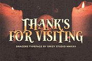 Dracers – Halloween Font, a Font by Drizy (Thumbnail 10 of 10)