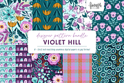 Boho Floral Digital Paper, a Pattern Graphic by FINEAPPLE (Thumbnail 1 of 9)