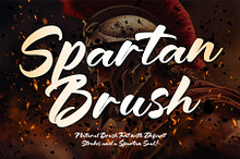 Spartan Brush - Brush Font