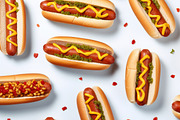 Hot Dogs 29 Patterns., a Food & Drink Photo by Handmadefont (Thumbnail 3 of 9)