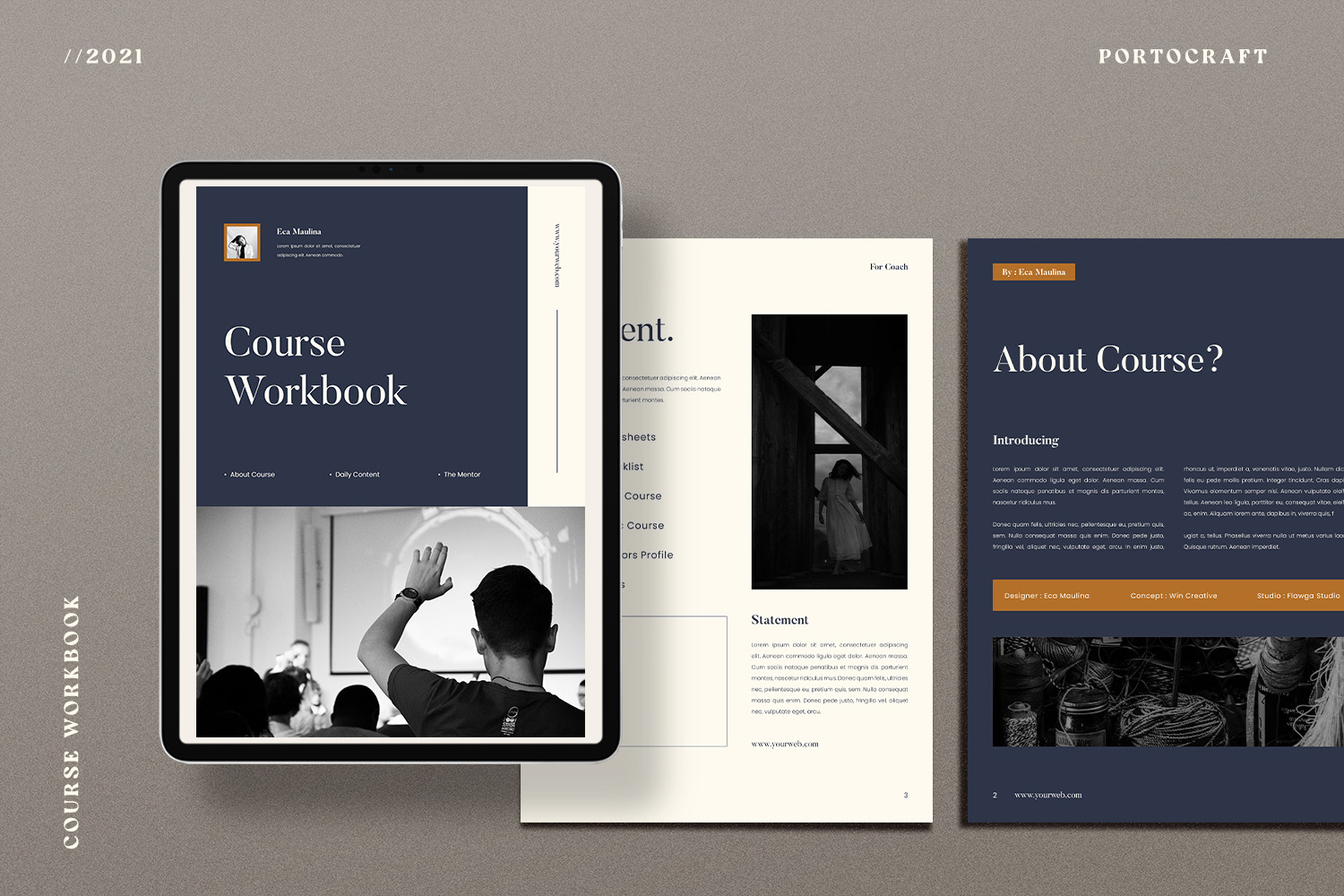 Course Workbook, a Brochure Template by Portocraft