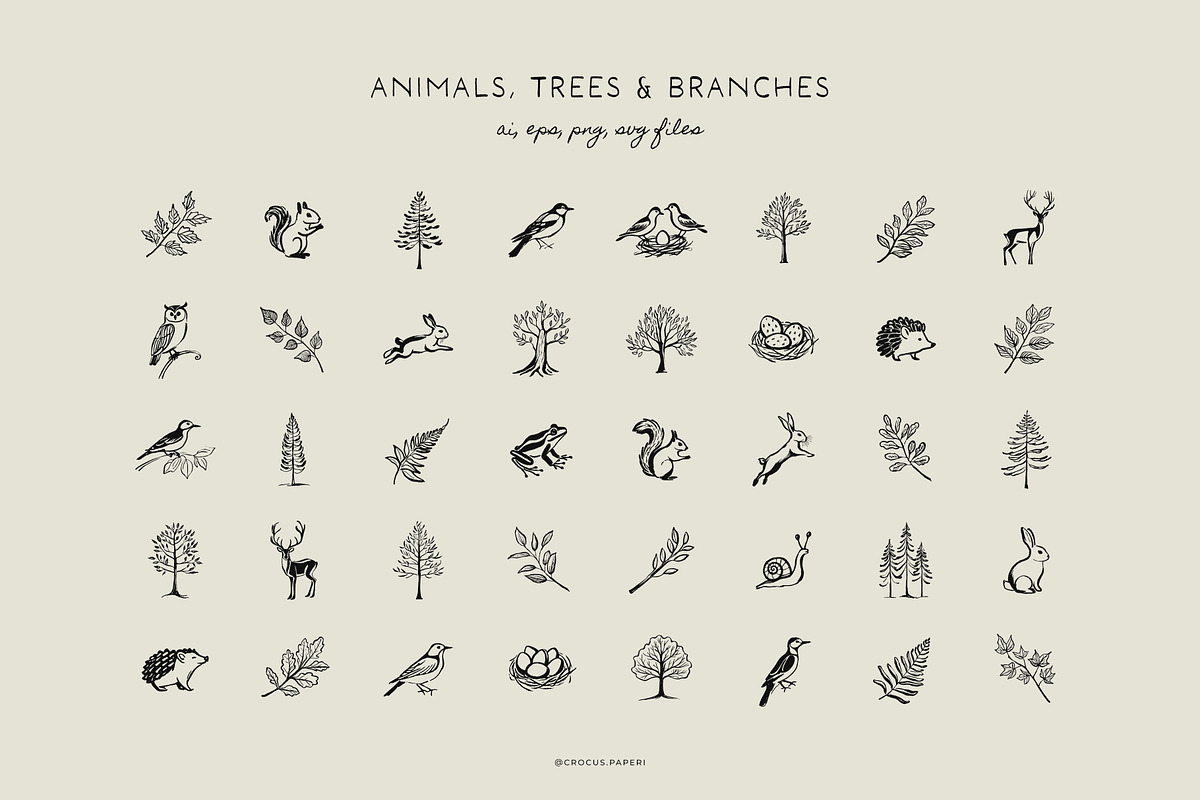 FOREST & CAMPING illustrations, a Decorative Illustration by Crocus Paperi (Photo 3 of 5)
