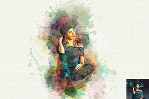 Watercolor Effect Photoshop Action B