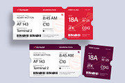 Boarding Pass Ticket Template, a Stationery Template by BrandPacks (Thumbnail 3 of 4)