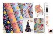 Floral Burst - Seamless Pattern, a Pattern Graphic by Alona Savchuk (Thumbnail 1 of 12)