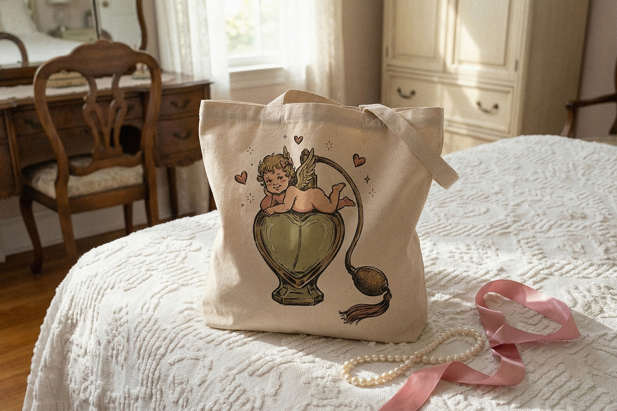 Cherub Heart Perfume PNG, Vintage, an Illustration by SharpMarketplace (Photo 2 of 3)
