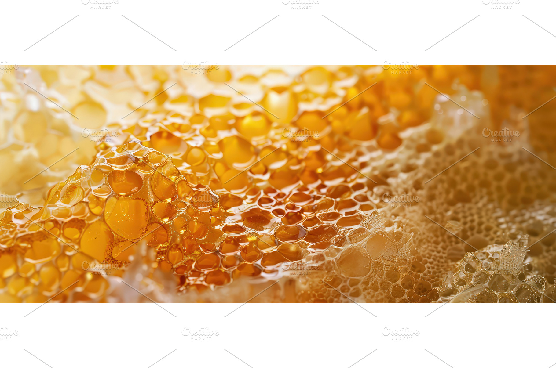 Golden honeycomb texture with glossy, an Abstract Photo by piter.goskov