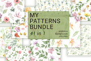 Patterns Bundle, a Pattern Graphic by OlgaSerbun (Thumbnail 1 of 8)