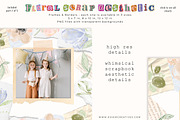 Floral Scrapbook Aesthetic Clipart, a Background Graphic by Essem Creatives (Thumbnail 3 of 7)