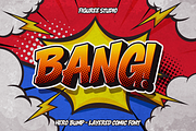 Hero Bump - Comic Display Font, a Handwritten Font by figuree studio (Thumbnail 4 of 7)