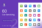 Car Servicing Filled Round Corner, an Icon by IconBunny (Thumbnail 1 of 2)