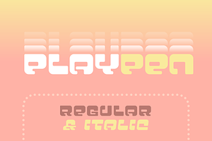 Playpen Fun Display Font (2 fonts)