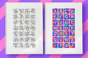 ABC ALPHABET Pop Art Graphic Bundle, a Decorative Illustration by Lilli Jemska Studio (Thumbnail 8 of 9)