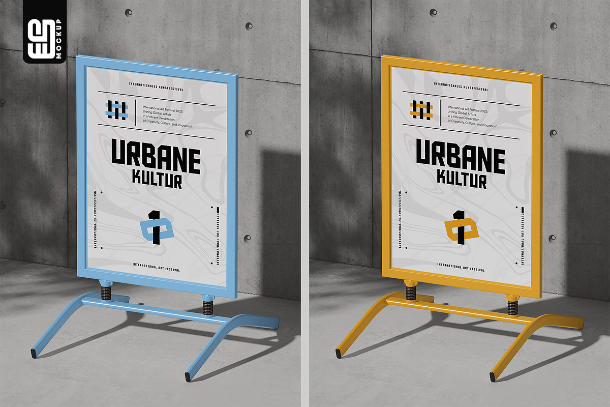 Advertising Sidewalk Sign Mockup, an Advertising Mockup by SD Mockup (Photo 4 of 5)