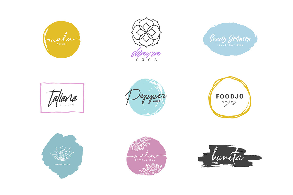 63 feminine Logos ☾ Señorita's Dream, a Branding & Logo Template by friday supply (Photo 11 of 20)
