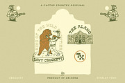 Crockett Display Font, a Slab Serif Font by Cactus Country (Thumbnail 2 of 6)