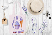Lavender flowers watercolor, clipart, a Food Illustration by Hanna Hryharenka (Thumbnail 17 of 17)