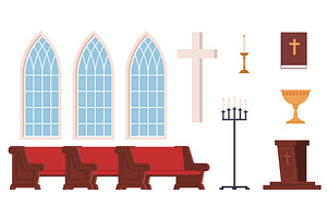 Furniture and religious accessories, an Illustration by YummyBuum