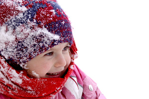 Happy little girl in winter, a Person Photo by BOOCYS