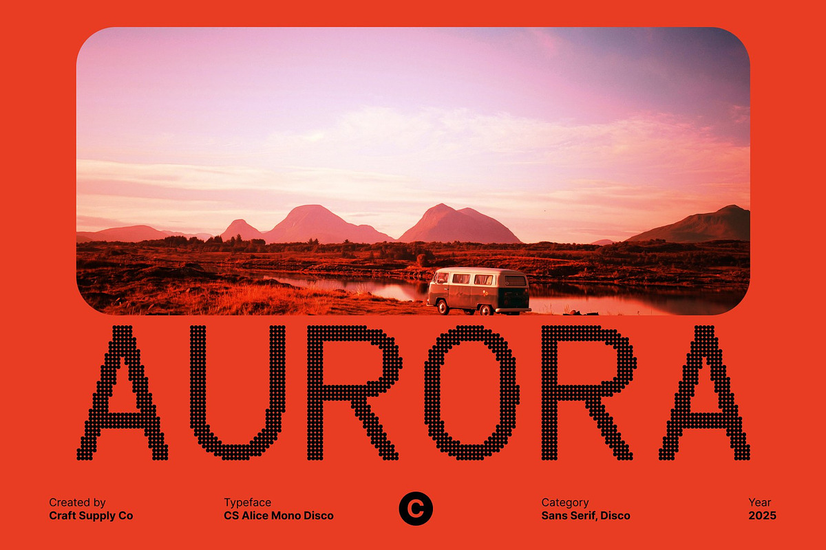 CS Alice Mono Disco, a Sans Serif Font by Craft Supply Co. (Photo 7 of 8)