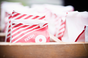 Fresh popcorn stock photo