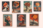 Retro Surreal Collage Posters, a Background Graphic by Amiraliya (Thumbnail 2 of 9)