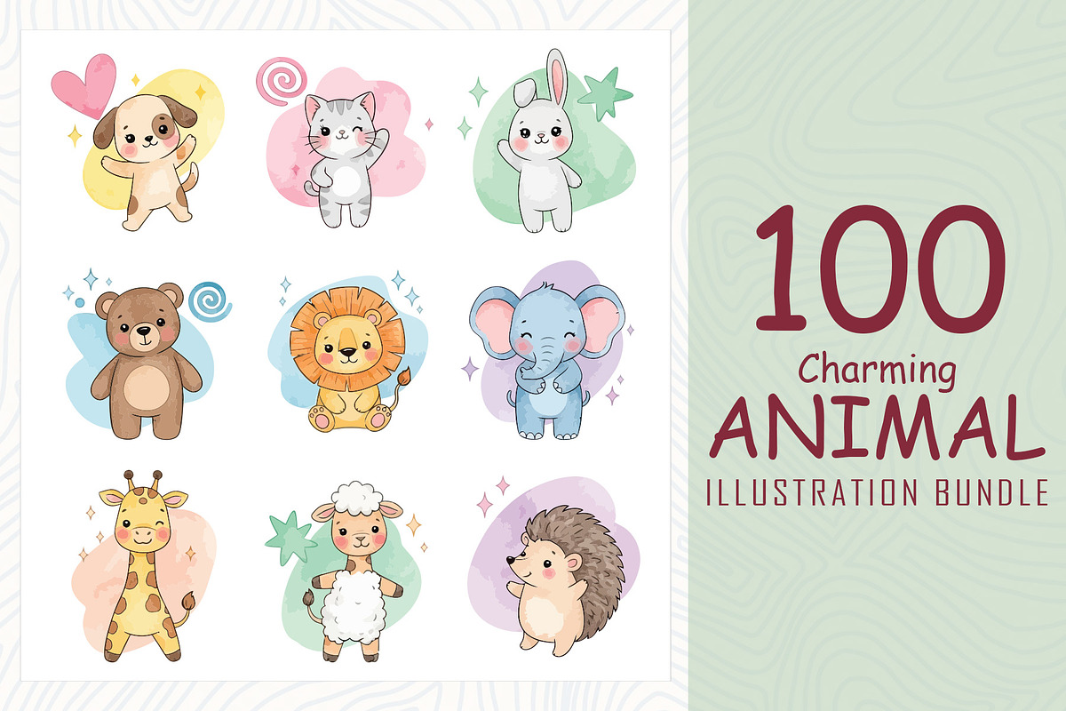 Charming animal illustrations for ki, an Animal Illustration by Sofia's Fashion (Photo 1 of 3)