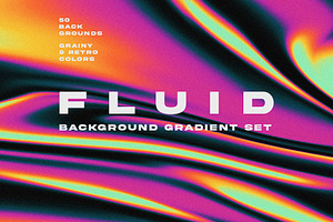 Fluid Grainy Background Gradient Set