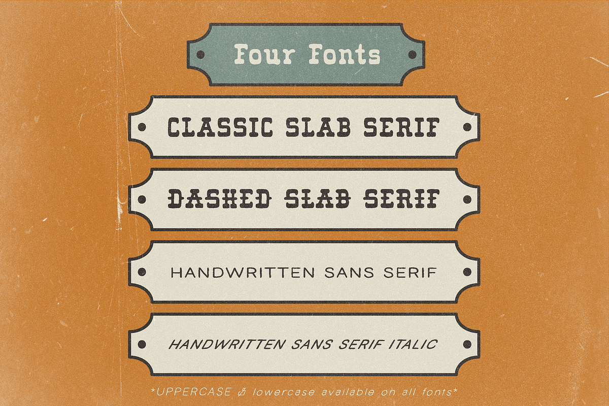Piggy Bank Vintage Font Bundle, a Slab Serif Font by Dynamo Ultima (Photo 3 of 14)