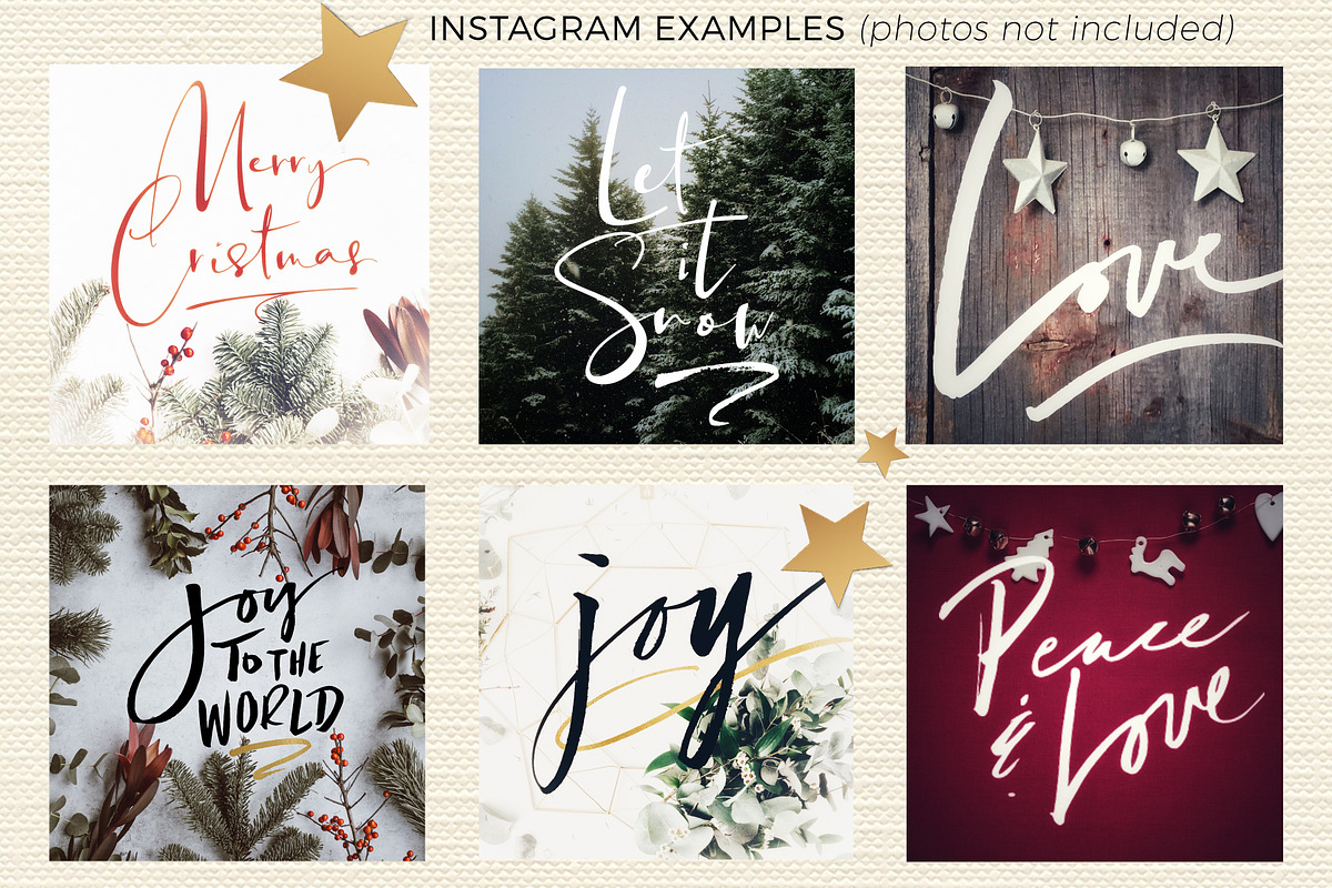JOY TO THE WORLD HOLIDAY DESIGN KIT, a Seasonal Illustration by Mxtama (Photo 4 of 8)