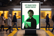 Metro Billboard Poster Mockup, an Advertising Mockup by graphypix (Thumbnail 1 of 4)