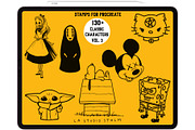 Bundle 1 Classic Character-Stamp Set, a Brush Add-On by LA Studio Sthlm (Thumbnail 4 of 17)
