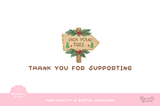 Cat Christmas Tree Farm Clipart, an Animal Illustration by Blumensdiary (Thumbnail 6 of 6)