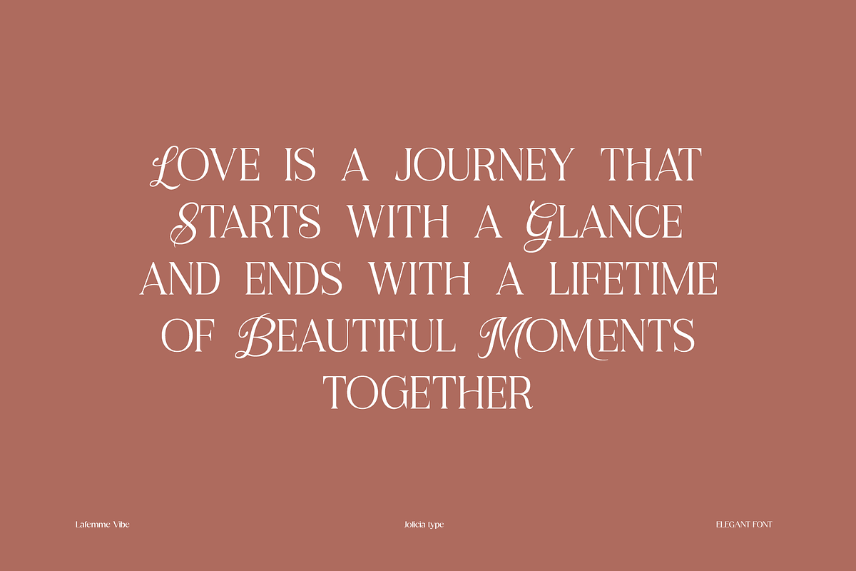 LaFemme Vibe | Serif Font, a Font by Jolicia Type (Photo 3 of 11)