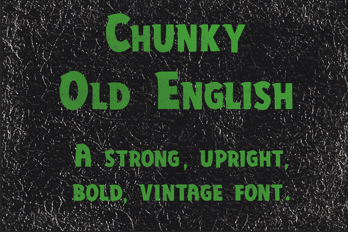 Chunky old English font, a Font by Charlotte Breedon Design (Photo 1 of 4)