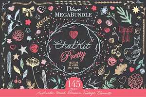 ChalKit Pretty Hand Drawn MegaBundle
