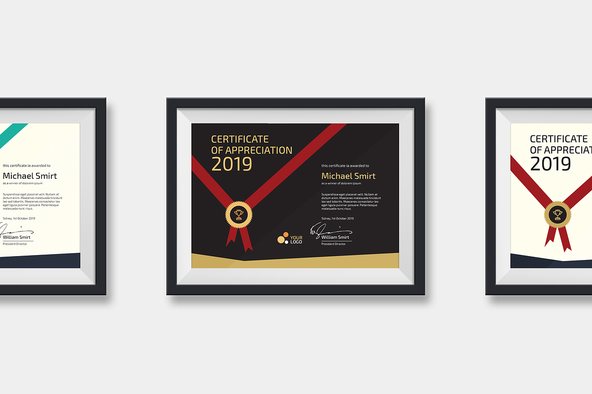 Multipurpose Certificates, a Stationery Template by silukEight (Photo 3 of 7)