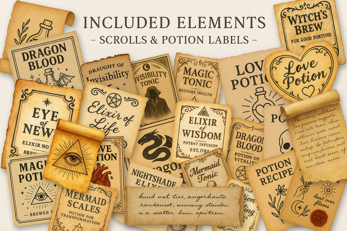 The Witch's Apothecary Kit, an Object Illustration by Curve Design (Photo 5 of 7)