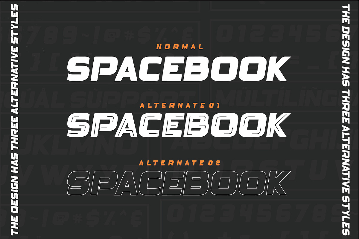 SPACEBOOK, a Sans Serif Font by And Studio (Photo 3 of 19)