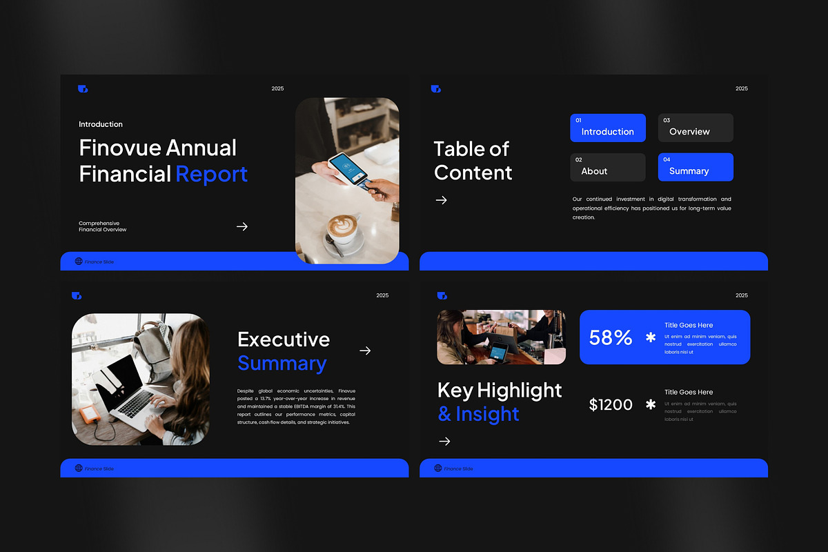 Corporate Financial Report SlideDeck, a Presentation Template by Eklip Studio (Photo 2 of 6)