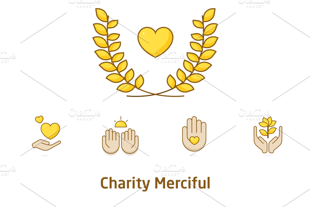 Charity Icons Set, an Outline Icon by UX Monster (Photo 5 of 7)