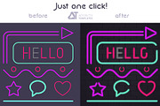 Neon Brush Pack Affinity Designer, a Brush Add-On by Affinity Templates (Thumbnail 3 of 7)