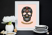 Sugar Skull Illustration, an Illustration by Charming Ink (Thumbnail 1 of 2)