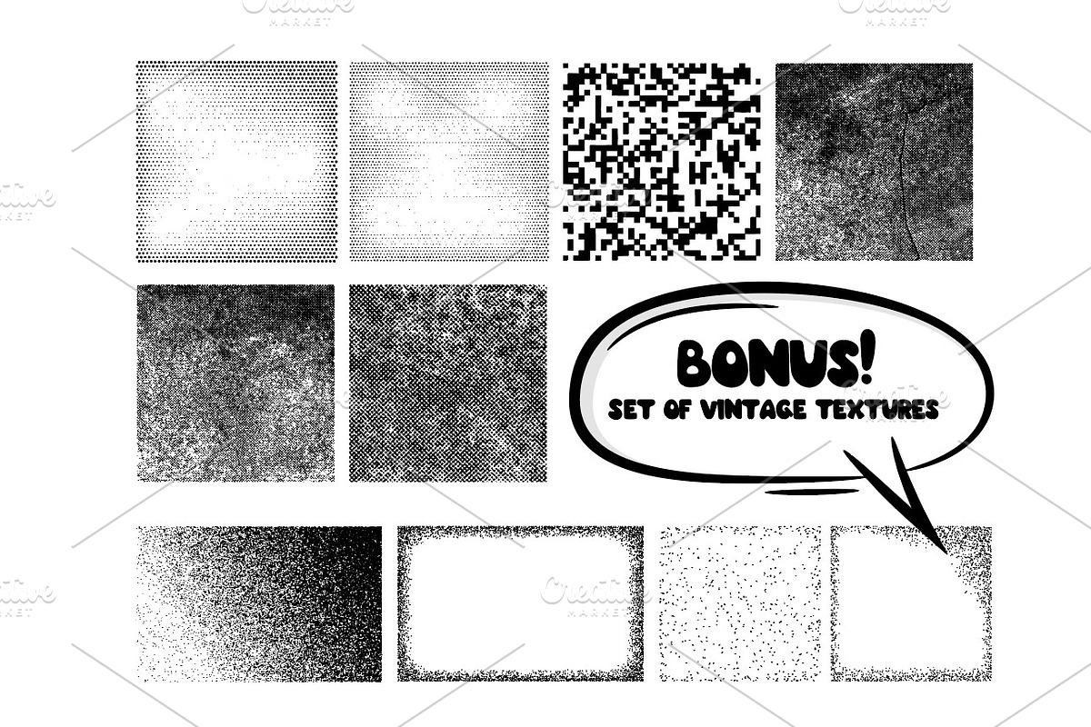 24 retro Comics pop art background, a Decorative Illustration by Kapitosh (Photo 6 of 6)