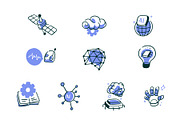 AI Doodle Icon Set Vol 1, a Technology Illustration by SLAB! Design (Thumbnail 3 of 3)