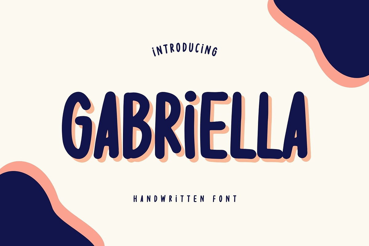 Gabriella - Handwritten font, a Handwritten Font by Brown Cupple (Photo 1 of 4)